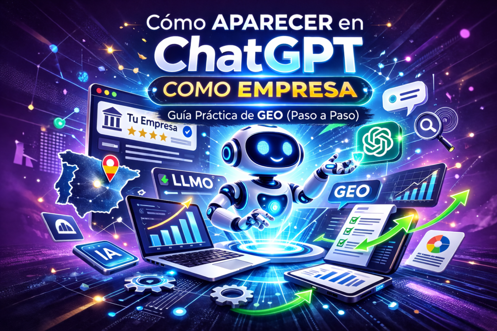 Cómo aparecer en ChatGPT como empresa: guía práctica (GEO paso a paso)